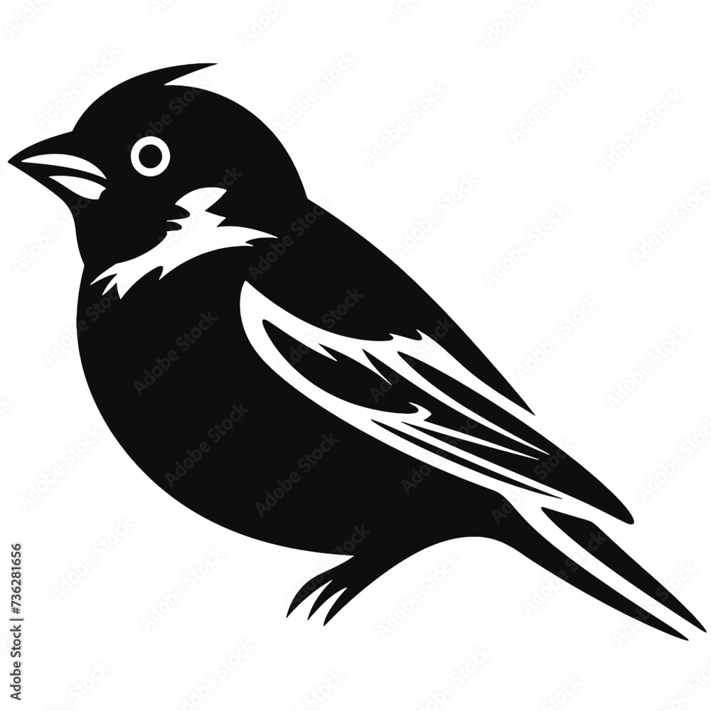 Obraz premium Sparrow silhouette icon