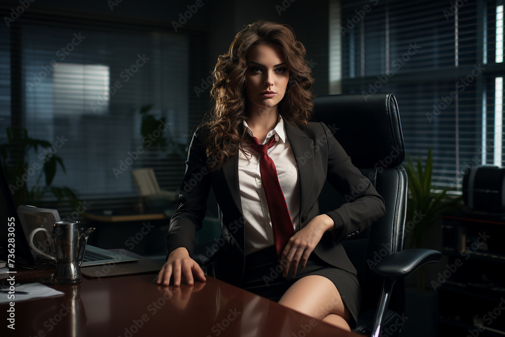 Professional workers at workspace office managers confident successful people Generative AI Professional workers at workspace office managers confident successful people Generative AI