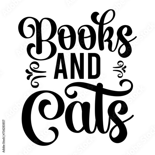 Books And Cats SVG Designs
