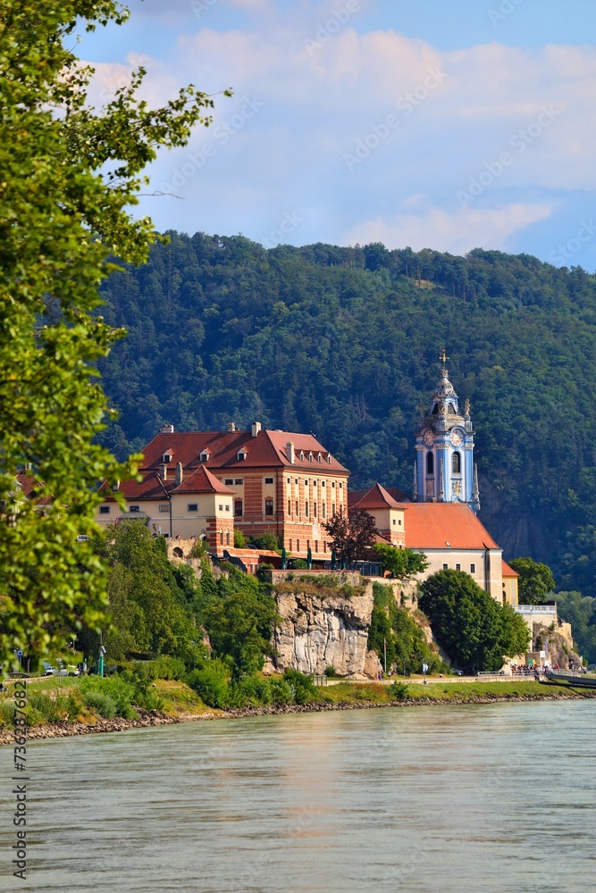 Durnstein town by Danube river, Austria
