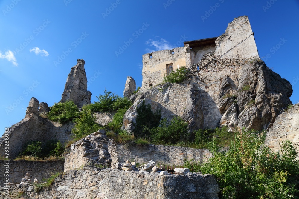 Castle ruin in Durnstein, Austria