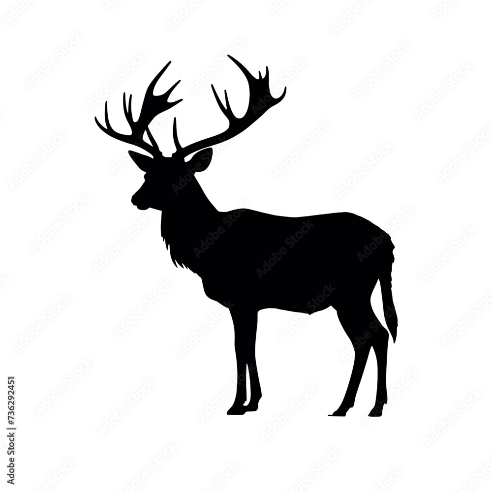 Obraz premium deer Silhouette 