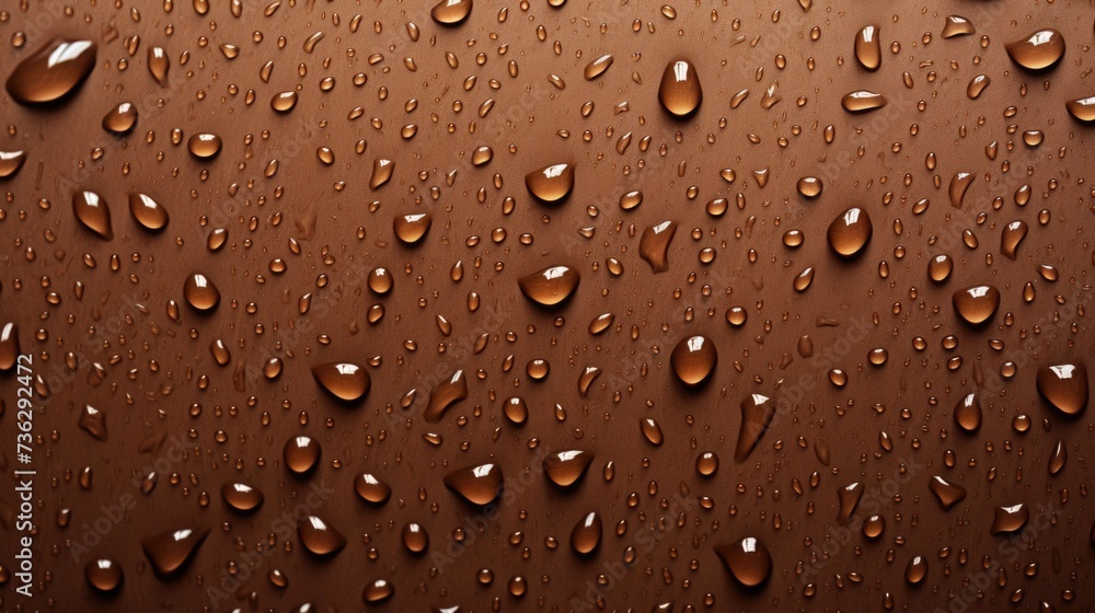 The background of raindrops is in Coffee Brown color The background of raindrops is in Coffee Brown color