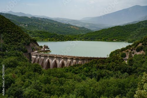 Sant'Angelo lake, in Chieti province, Abruzzo, Italy