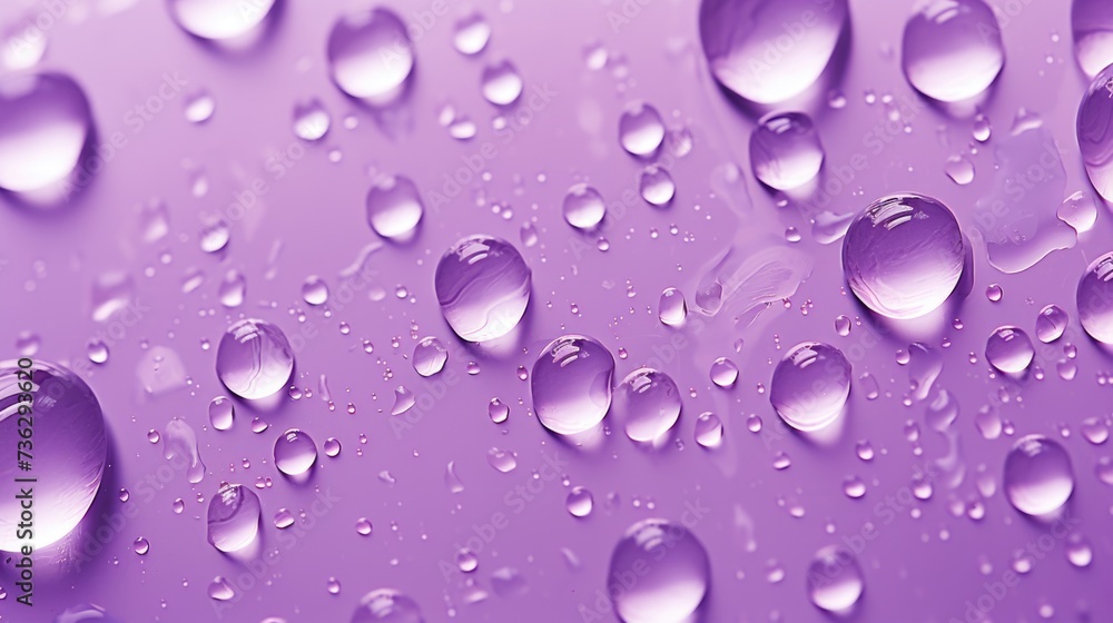 The background of raindrops is in Lavender color The background of raindrops is in Lavender color