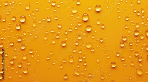 The background of raindrops is in Saffron color.