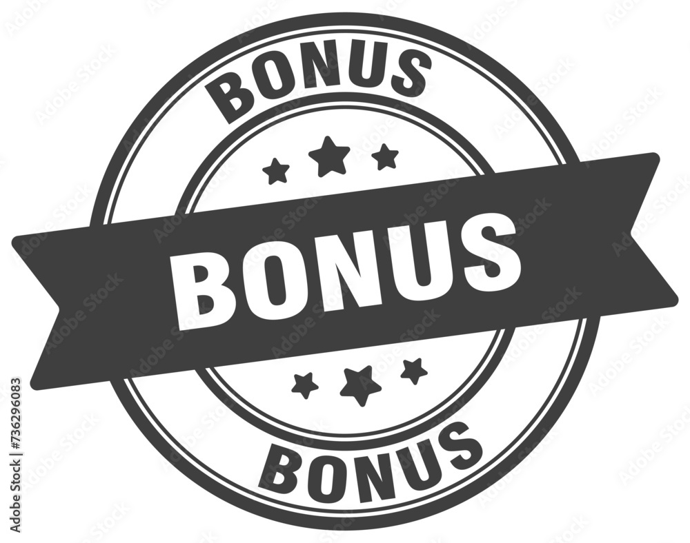 bonus stamp. bonus label on transparent background. round sign bonus stamp. bonus label on transparent background. round sign