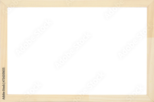 Wood frame isolated on white background.Vintage concept.