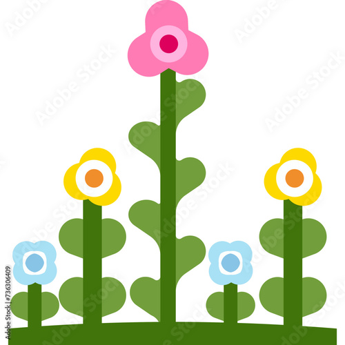 graden with flowers