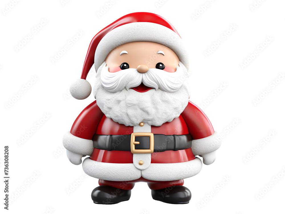 Cute Santa Claus, isolated on a transparent or white background Cute Santa Claus, isolated on a transparent or white background