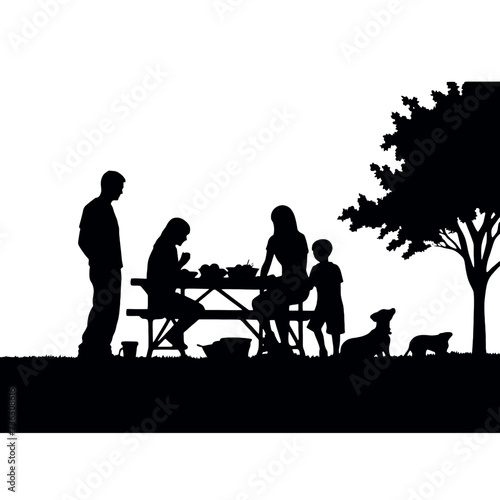 family in the park 