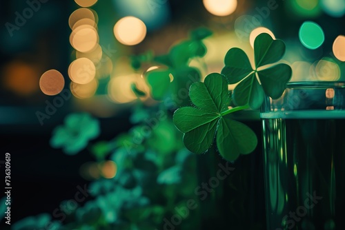 Clover leaf St. Patrick's Day .