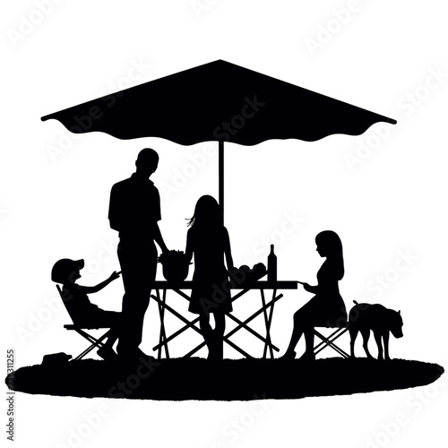 family in the park