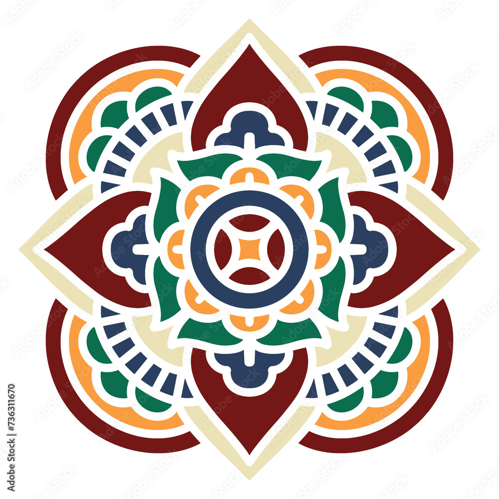 Obraz premium Illustration abstract flower