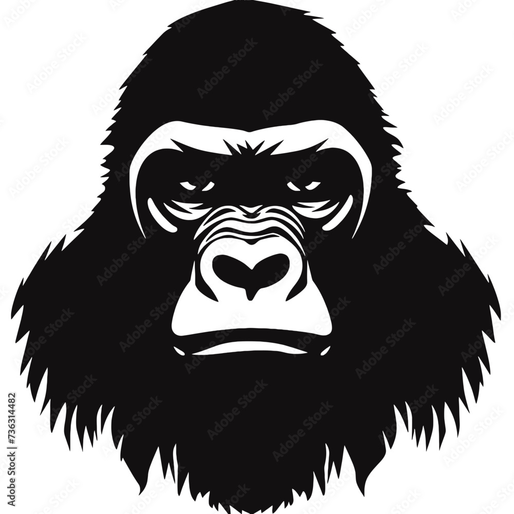 gorilla silhouette gorilla silhouette