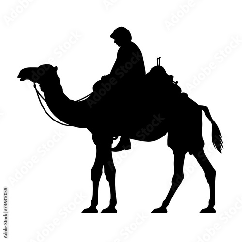People ride camels