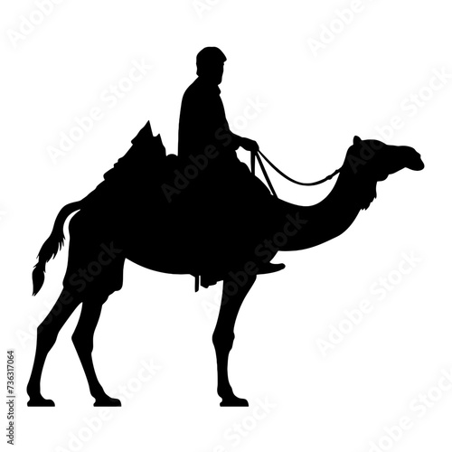 People ride camels