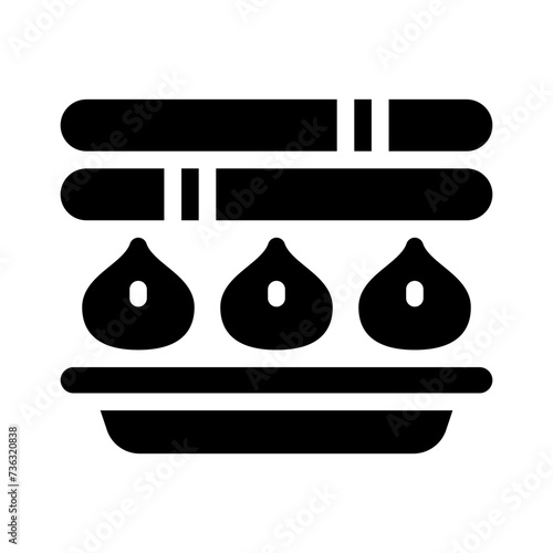 dumpling glyph icon