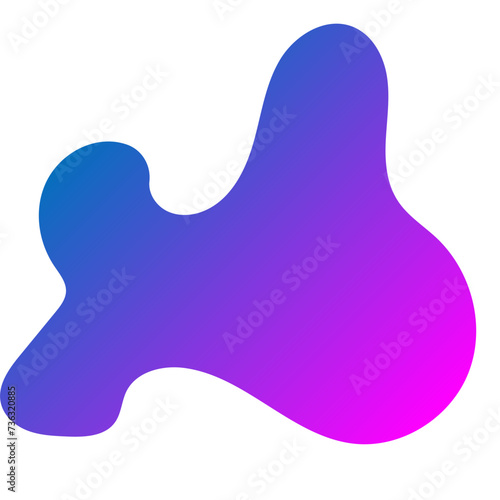 modern gradient blob shape