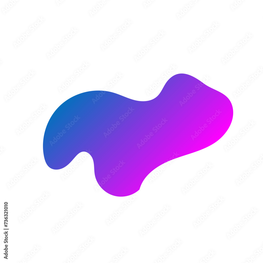 modern gradient blob shape