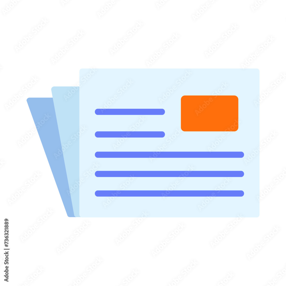 news paper icon design vector template