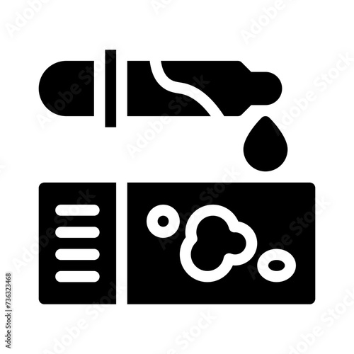 microscope slides glyph icon