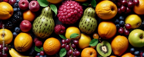 abstract colourful fruits background   fruits website banner background