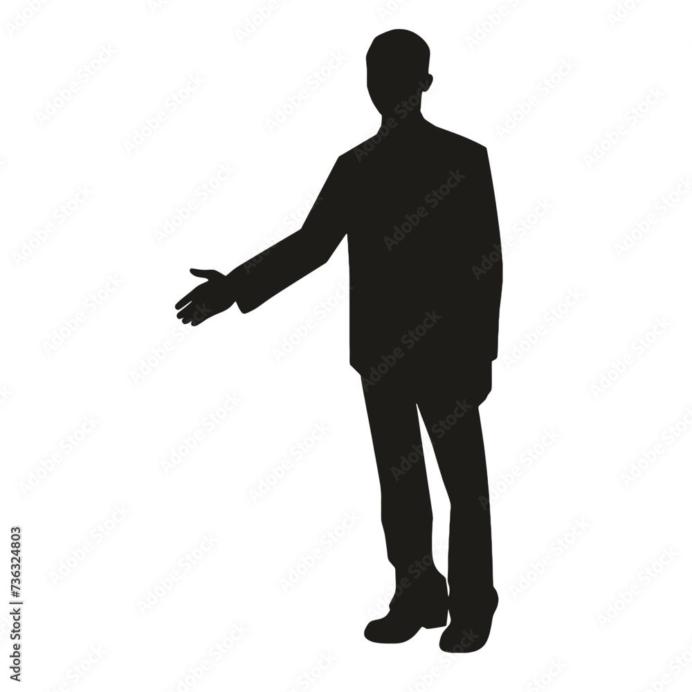 silhouette of a businessman silhouette of a businessman