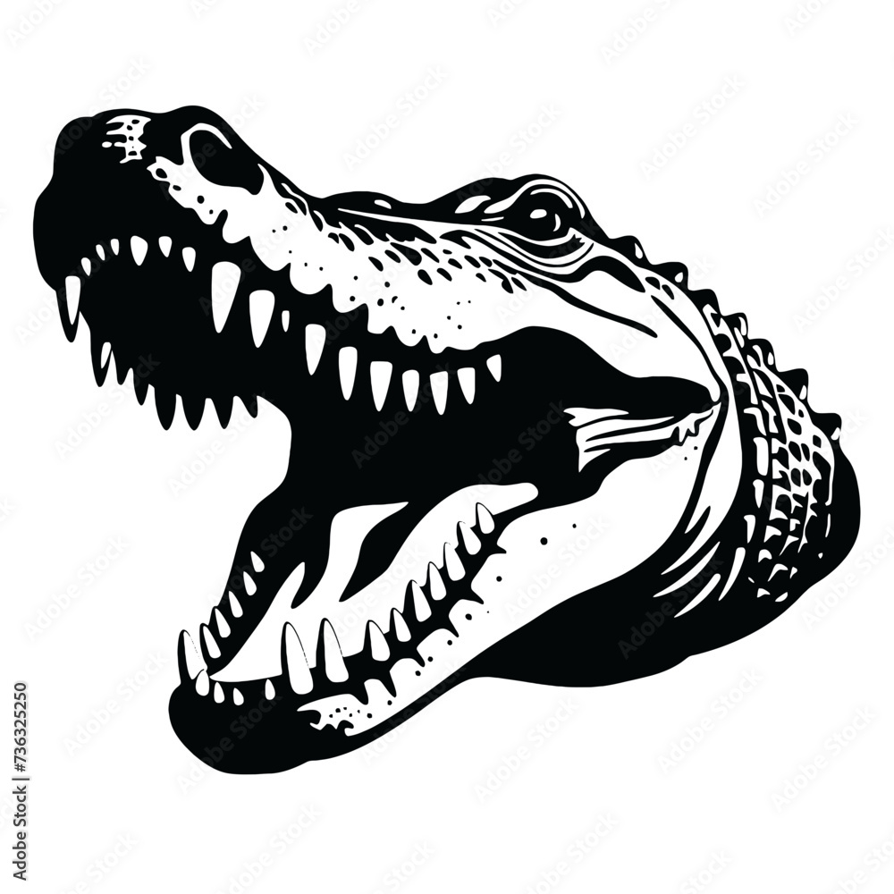 Naklejka premium alligator