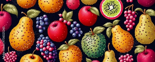 abstract colourful fruits background   fruits website banner background