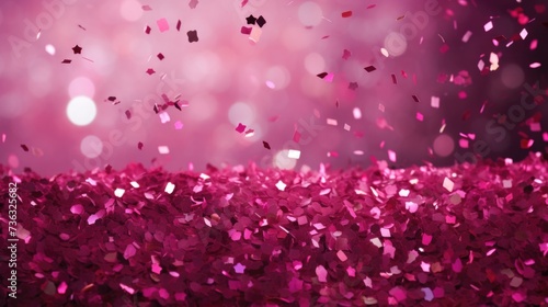  The background of the confetti scattering is in Magenta color.