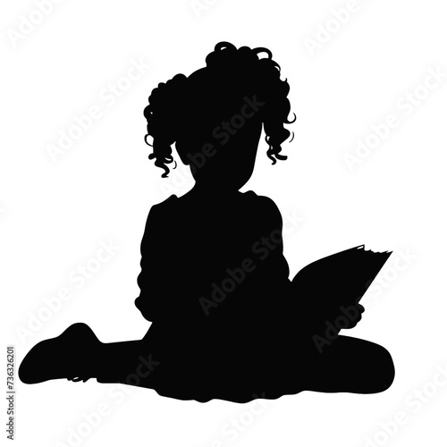 child reading a book