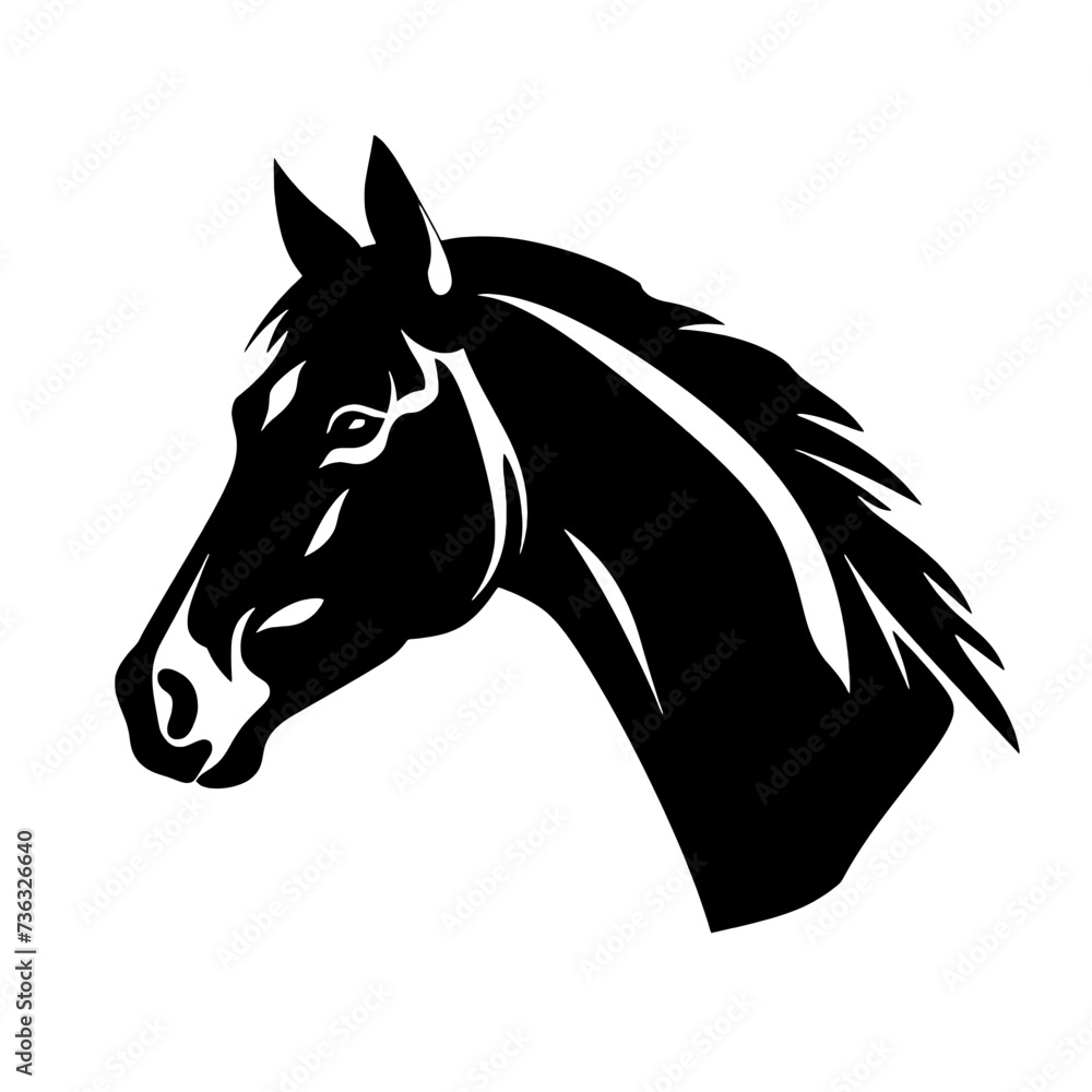 horse silhouette isolated on white horse silhouette isolated on white