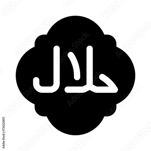 halal glyph icon
