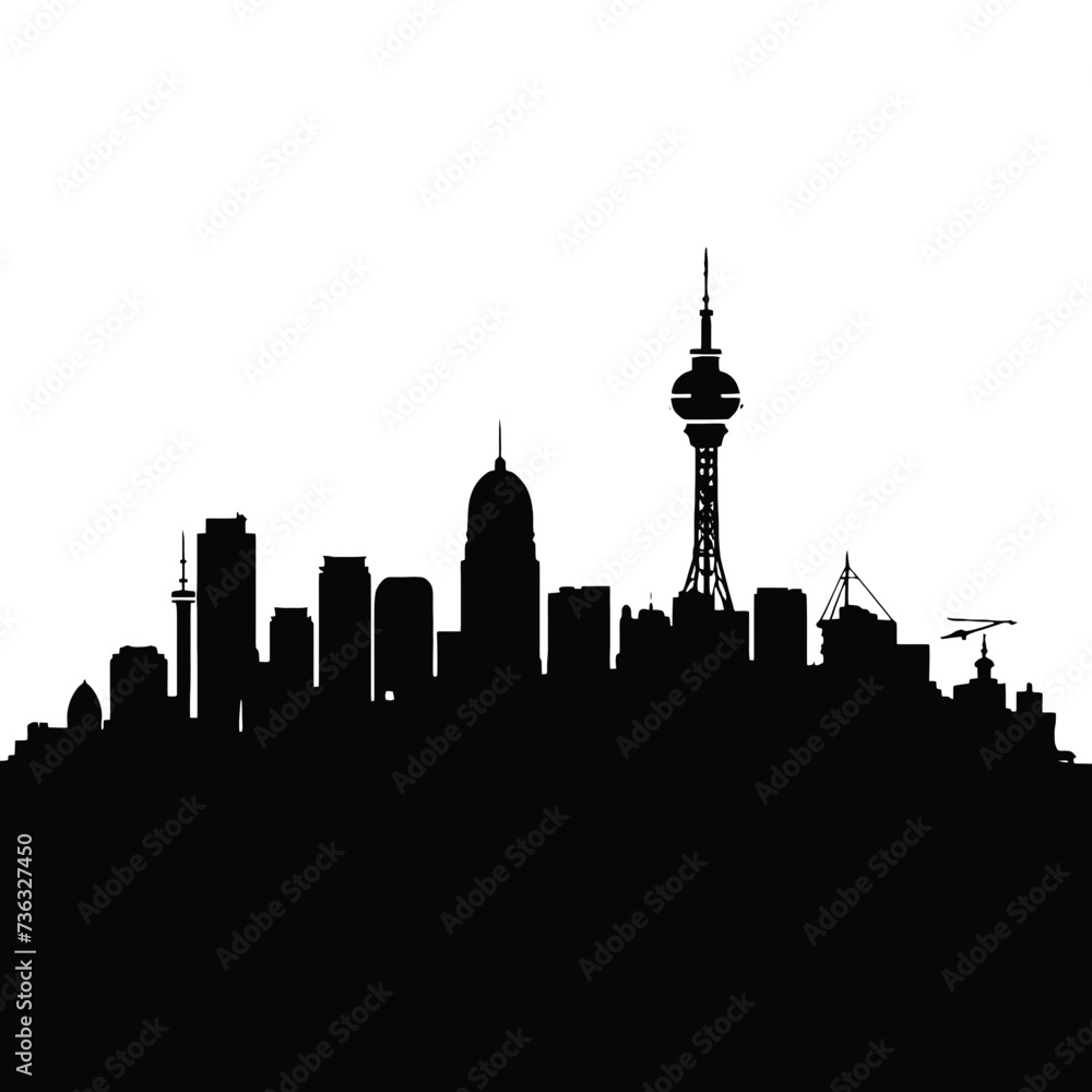 Obraz premium toronto skyline with reflection