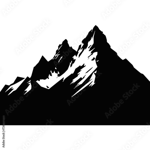 mountain landscape vector illustration