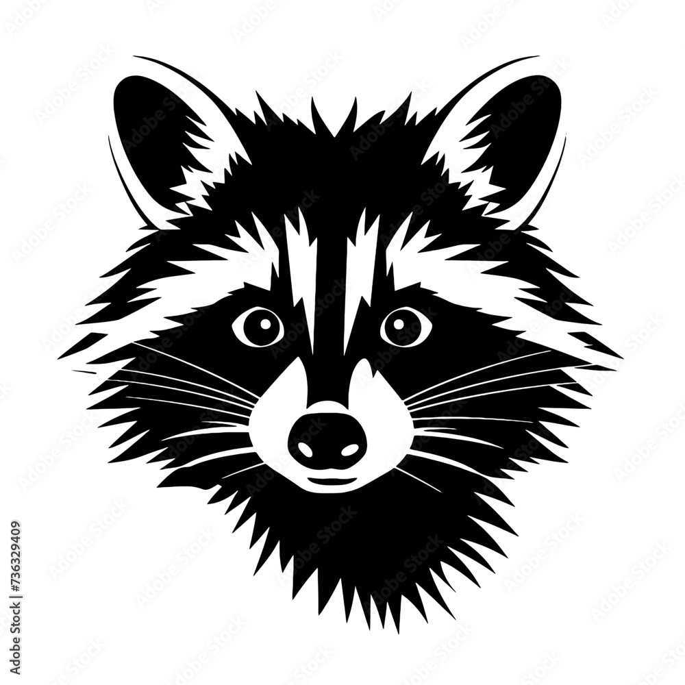 Raccoon Silhouette Raccoon Silhouette