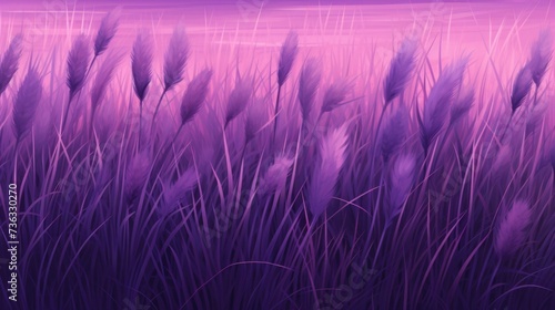 The background of the grass is in Purple color.