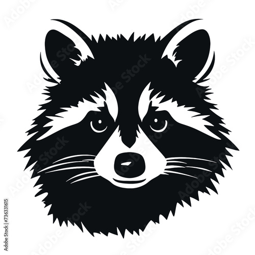 Fototapeta Naklejka Na Ścianę i Meble -  Raccoon silhouette
