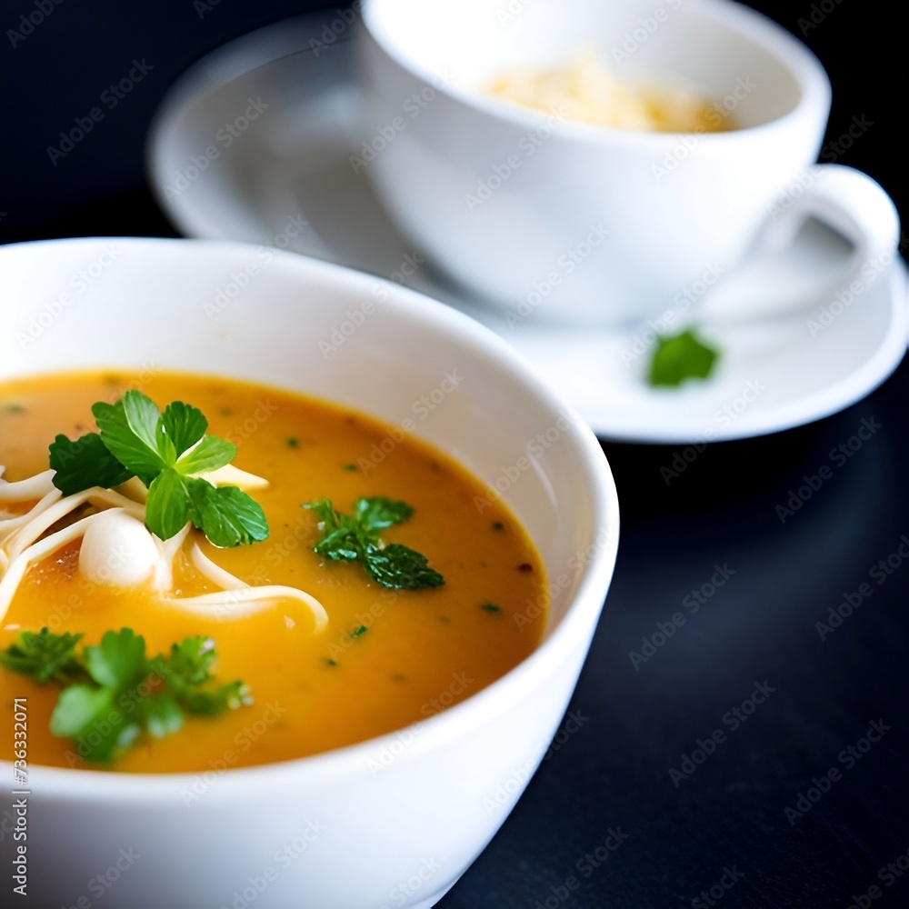 Bowl of Soup with Vegetables and Pasta
Bowl of Soup with Vegetables and Pasta