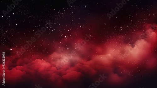 The background of the starry sky is in Garnet color.