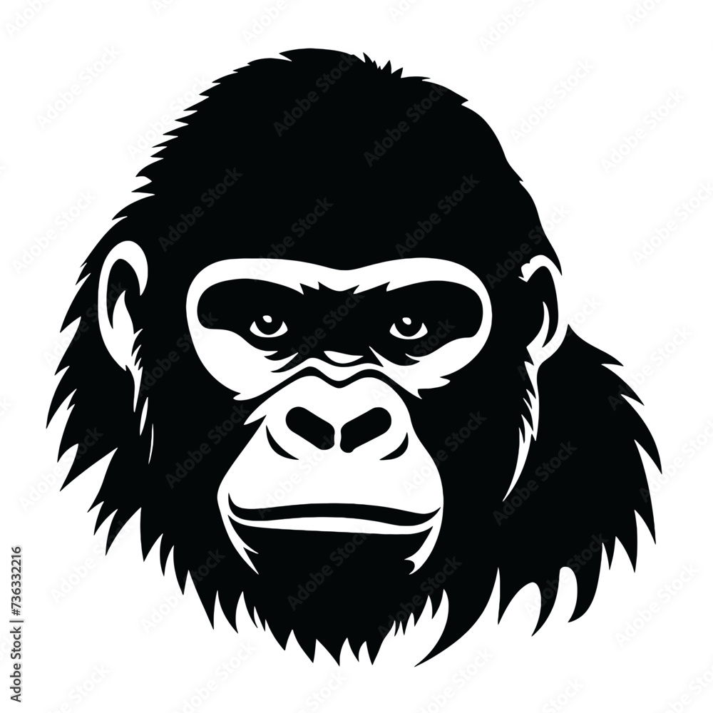 gorilla silhouette gorilla silhouette