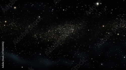 The background of the starry sky is in Jet Black color