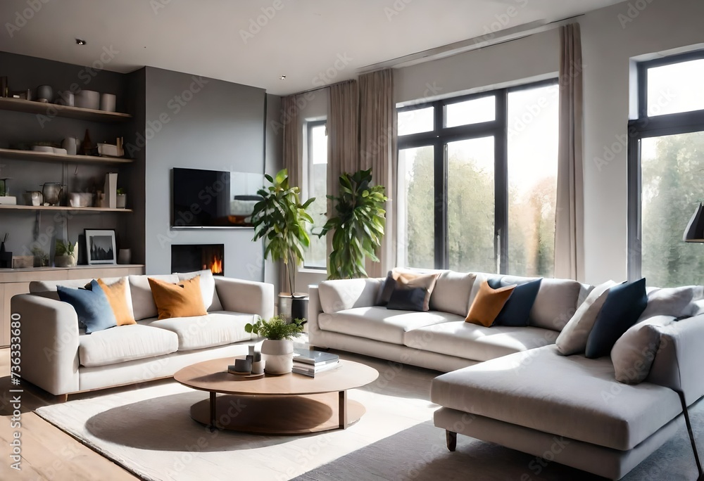 modern living room with fireplace modern living room with fireplace