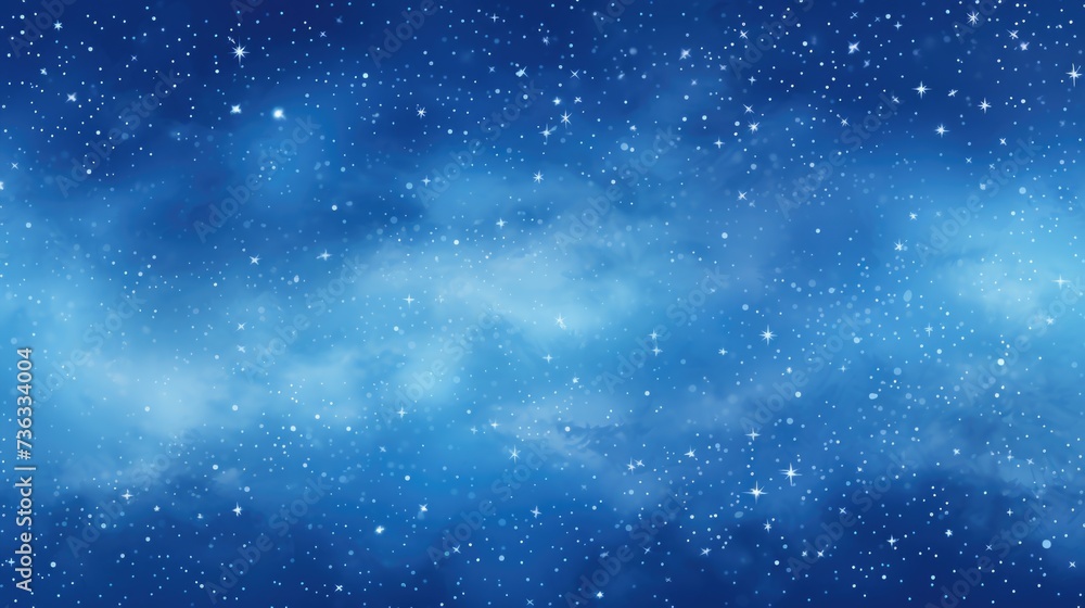 Fototapeta premium The background of the starry sky is in Sky Blue color.