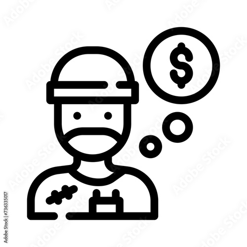 homeless line icon