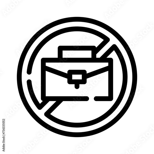 jobless line icon