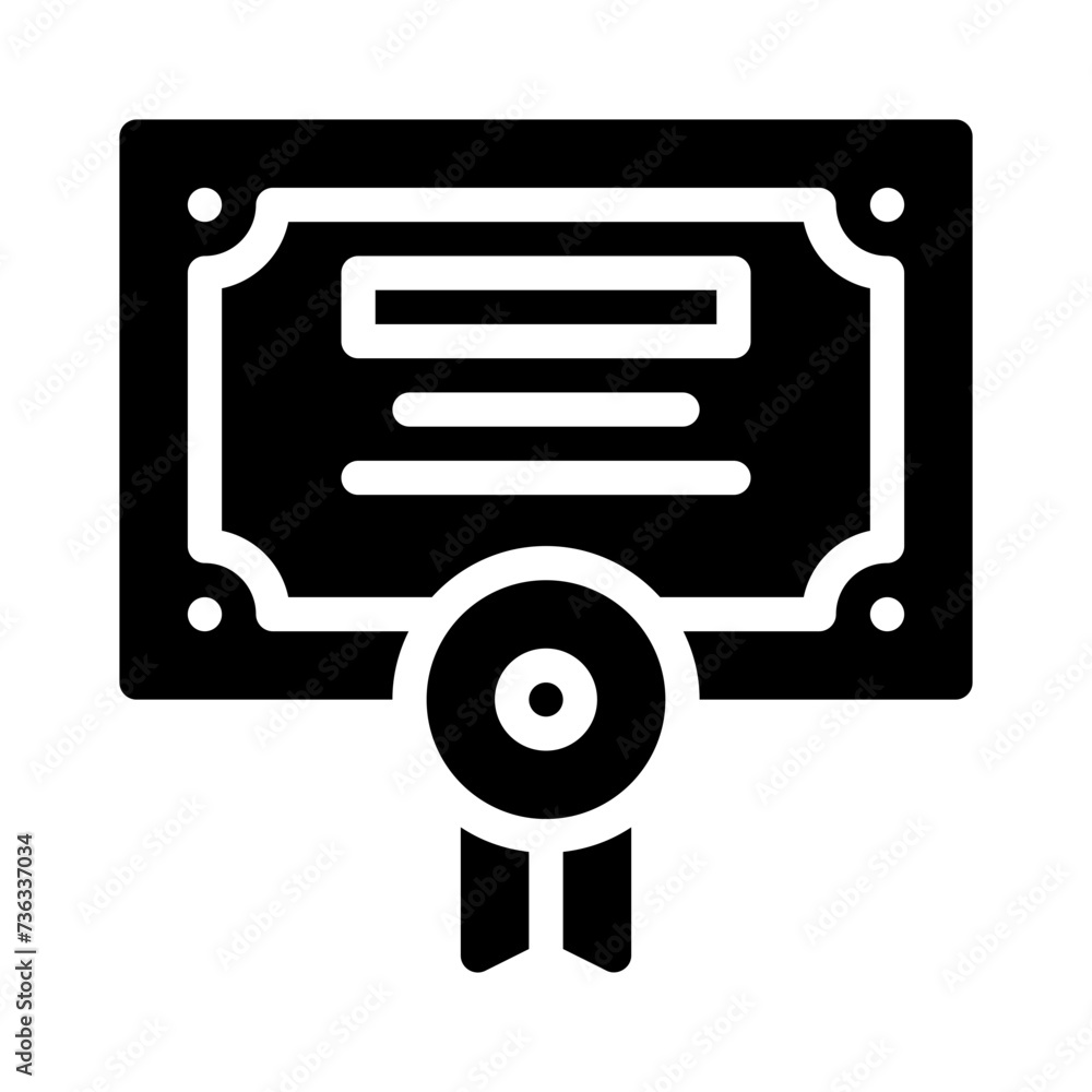 diploma glyph icon diploma glyph icon
