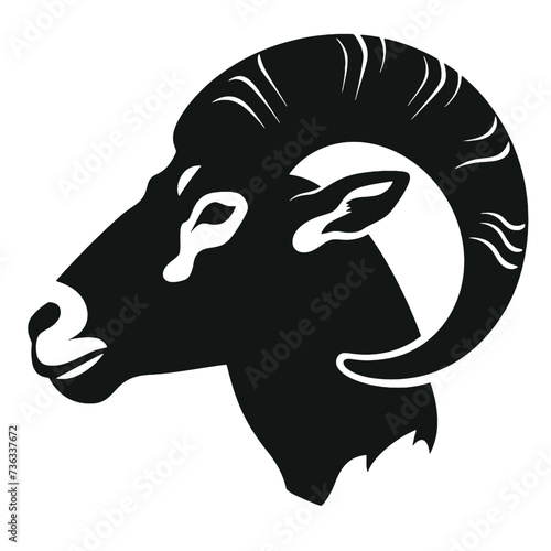 Wallpaper Mural Ram  silhouette Torontodigital.ca