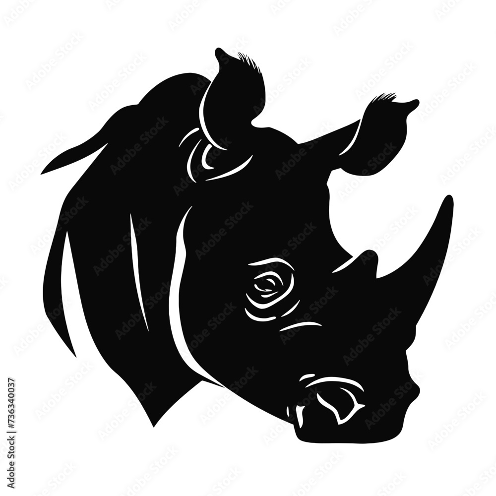 rhino silhouette  